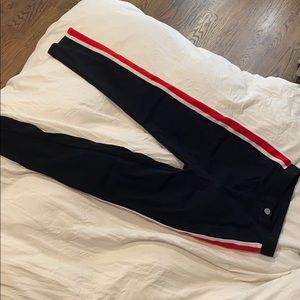 cropped red stripe jegging skinny